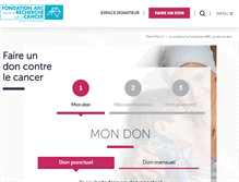 Tablet Screenshot of dons-recherche.net